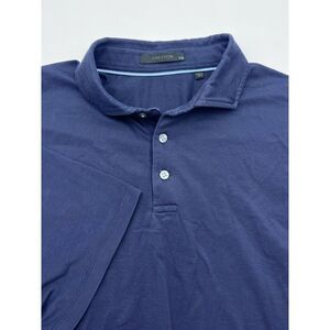 Greyson XXL Navy Blue Cotton/Poly/Nylon/Spandex Polo/Golf Shirt Short Sleeve 2XL
